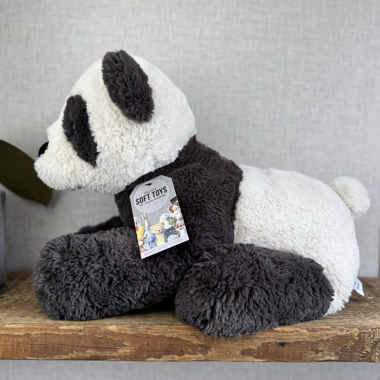 Jellycat Large Huggady Panda - Big Floppy Panda Beanie Rare/Retired 26"