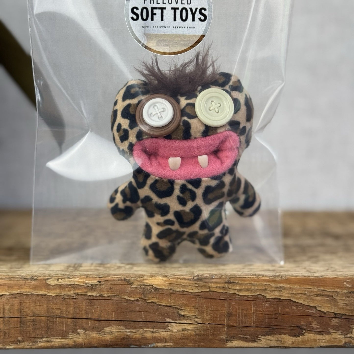 Fuggler Baby Fugg Leopard Print Screech Baby - Brown Tiny Fuggler Baby Mini