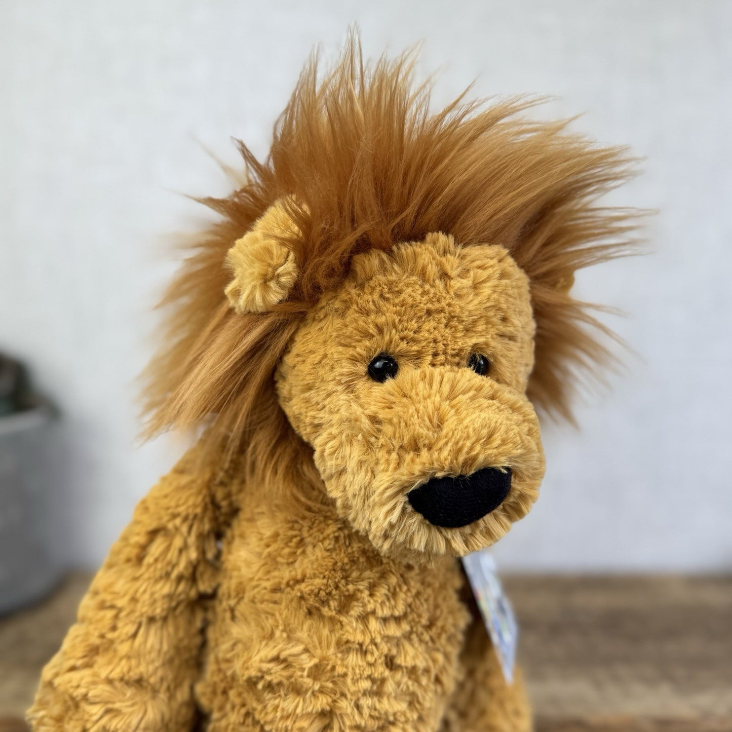 Jellycat Medium Mumble Lion - Rare Sguiggle Lion Soft Toy Beanie Plush 14"