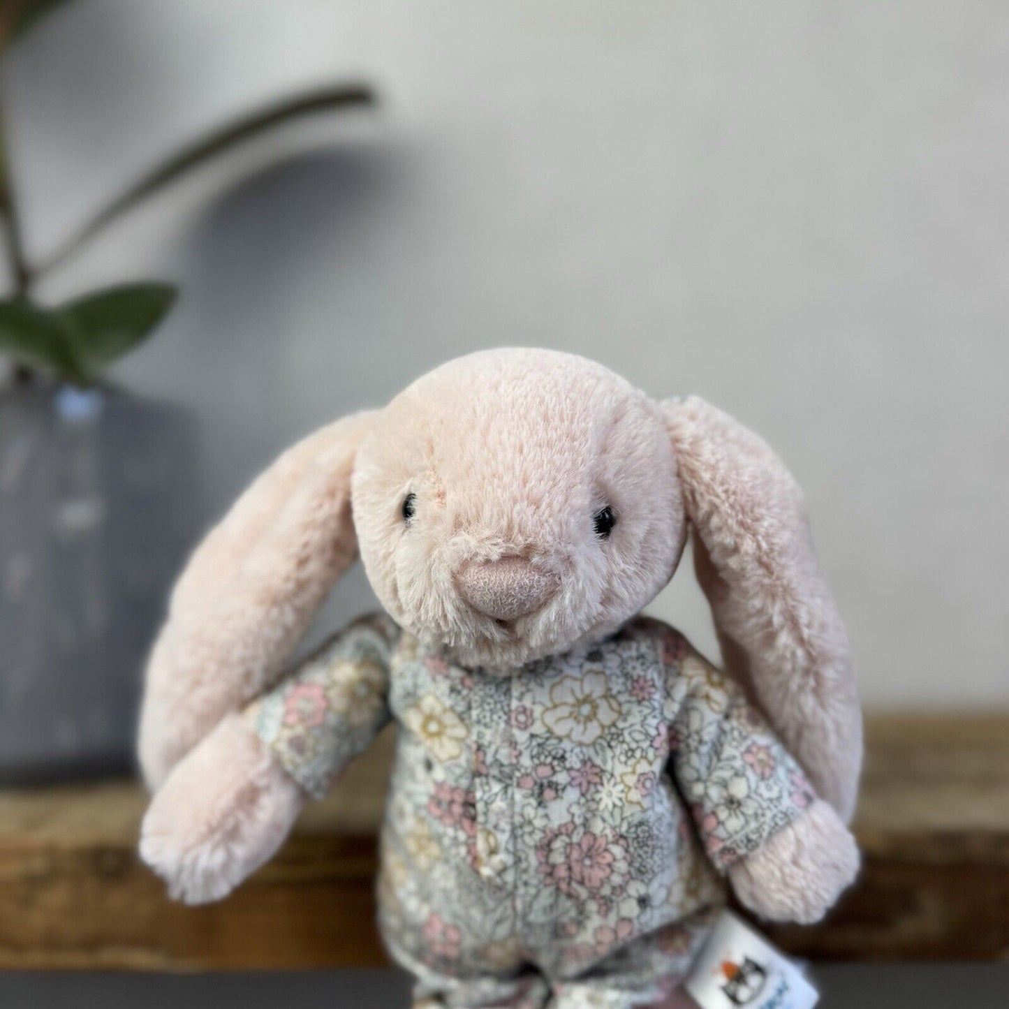 Jellycat Bedtime Blossom Bunny - Small Bunny In Pjamas - Pink Rabbit 8" (2)