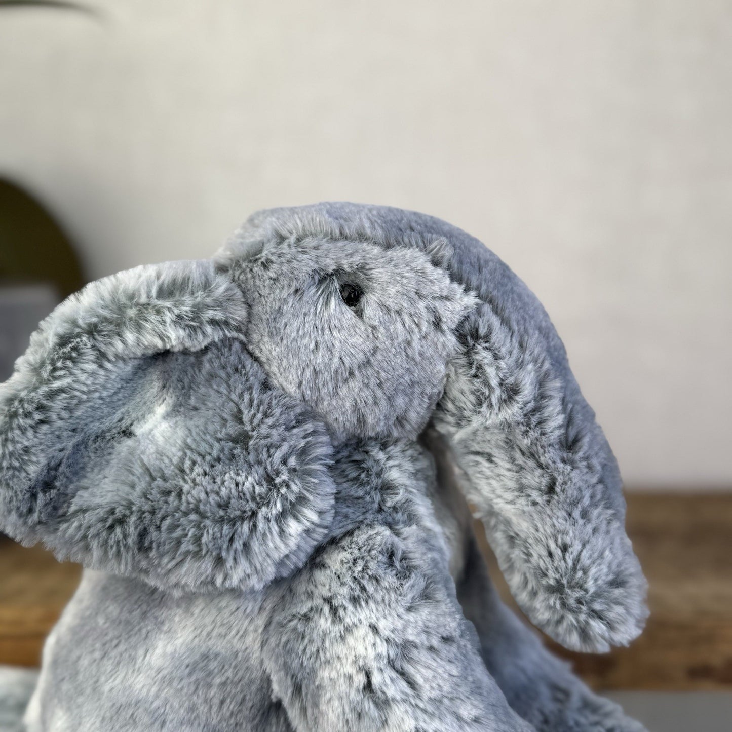 Jellycat Medium Elly Elephant - Grey/Silver Mix Elephant Beanie Soft 8” (#2)