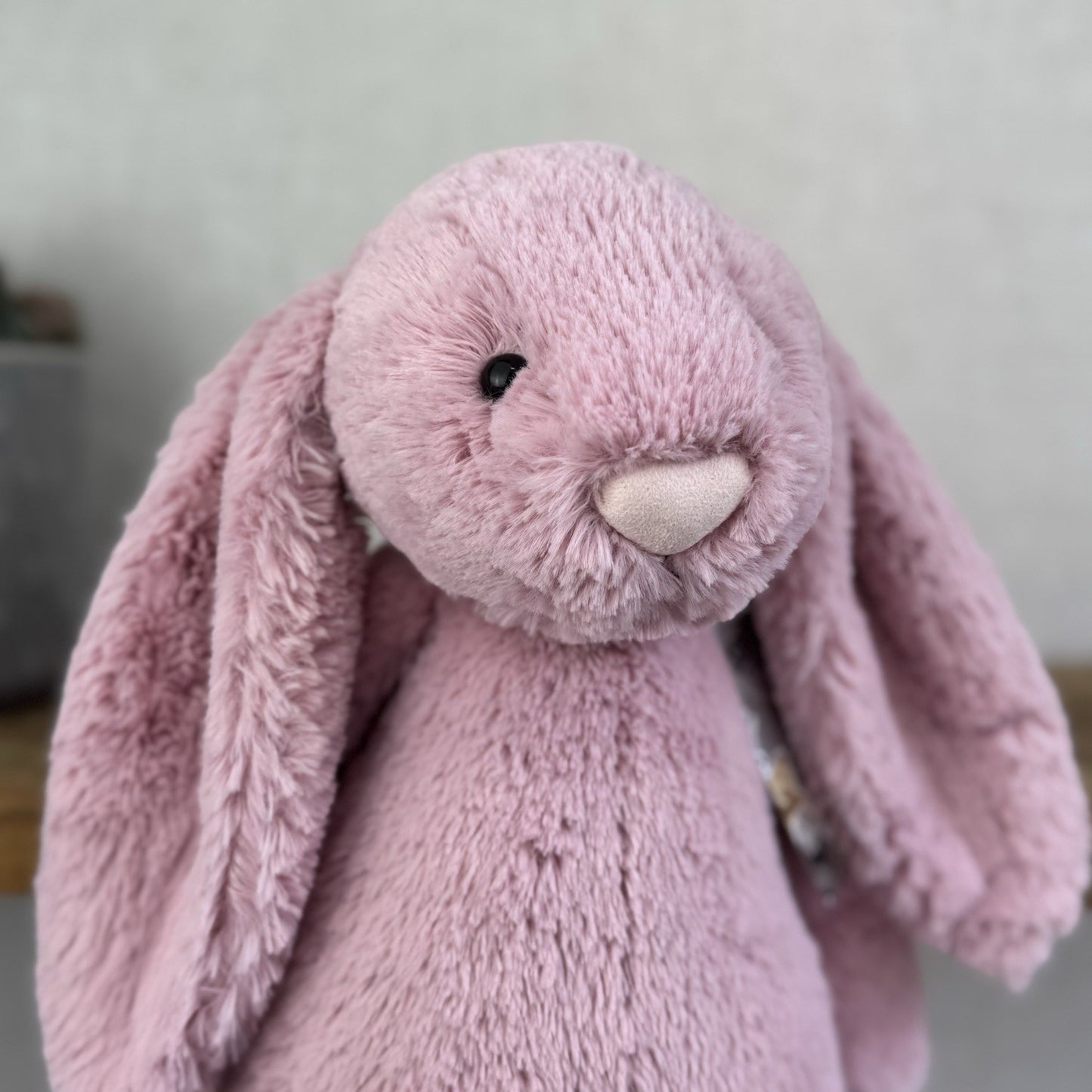 Jellycat Large Bashful Tulip Bunny Rabbit - Large Pink Rabbit Beanie Plush 16"