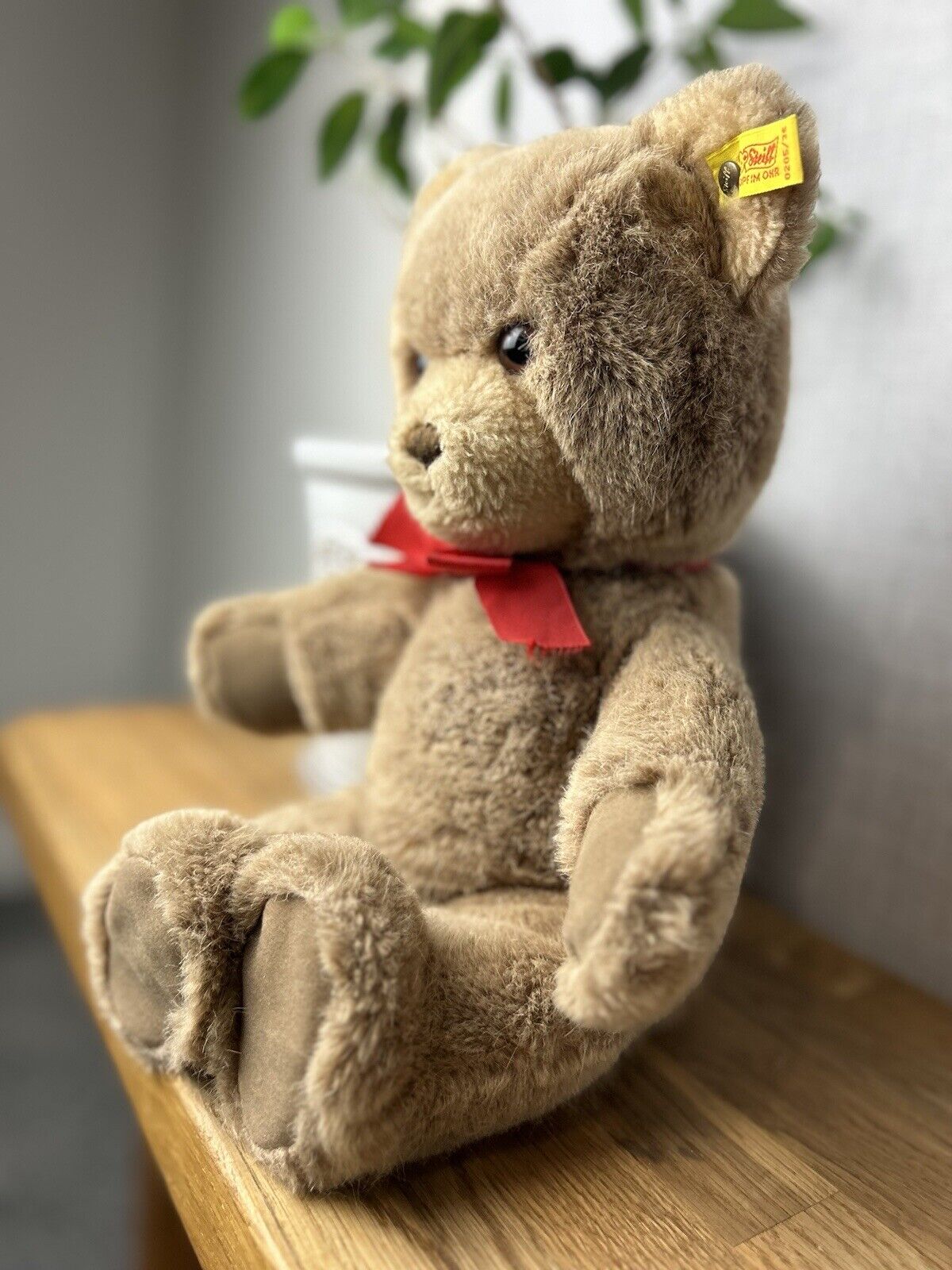 Vintage Steiff Plush Sitting Teddy 0205/35 - Vintage Steiff Teddy Bear Medium