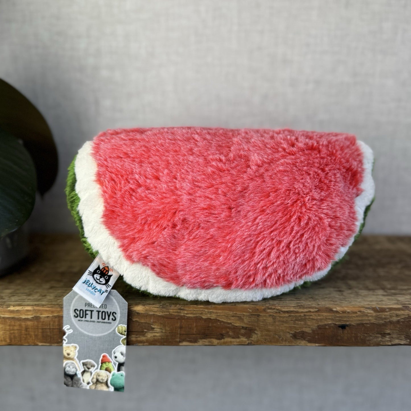 Jellycat Medium Amuseable Watermelon Slice - Fluffy Melon Soft Toy 11”