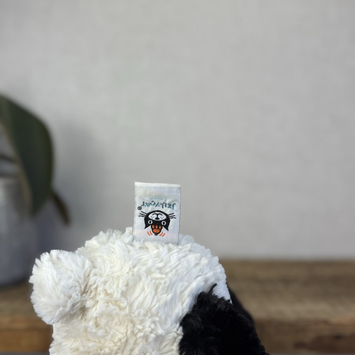 Jellycat Medium Mumble Panda - Black/White Texture Floppy Panda Bear Retired 14"
