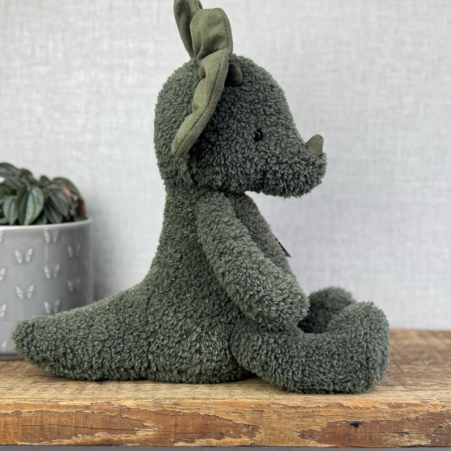 Jellycat Allenby Dinosaur - Little White Company Exclusive Green Dino 14"