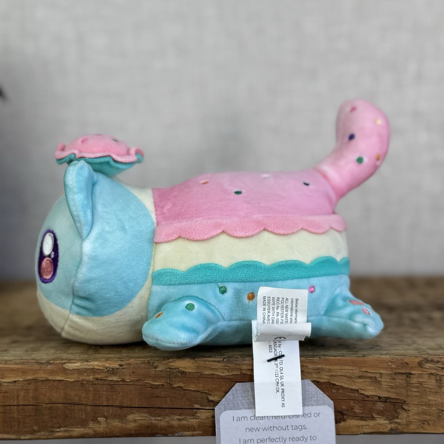 Aphmau MeeMeows - Maccaron Cat - Pink/Blue Kawai Cute Collectible Plush 5"