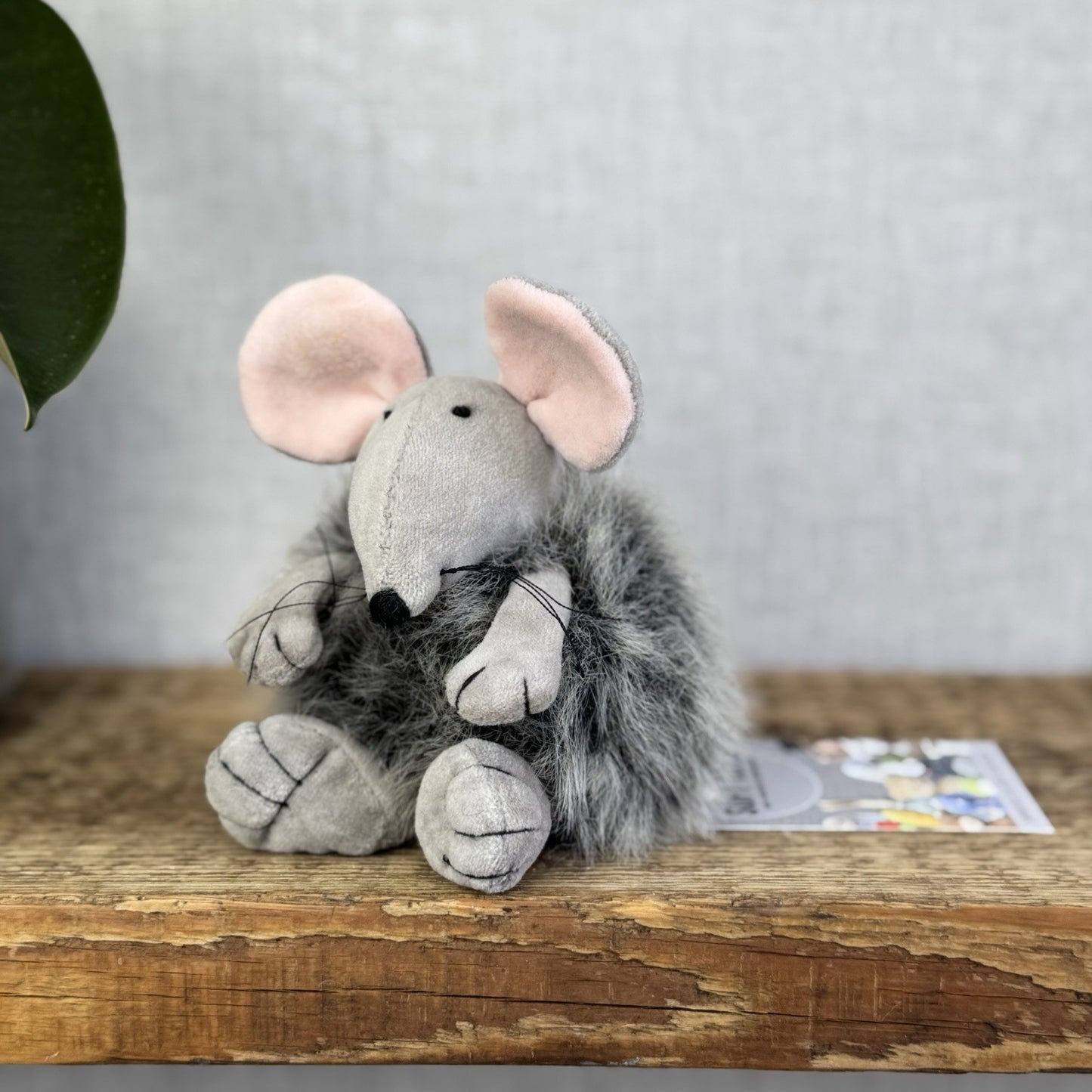Jellycat Puffball Mouse - Fluffy Grey Ball Mouse Soft Toy Vintage Retired 5"