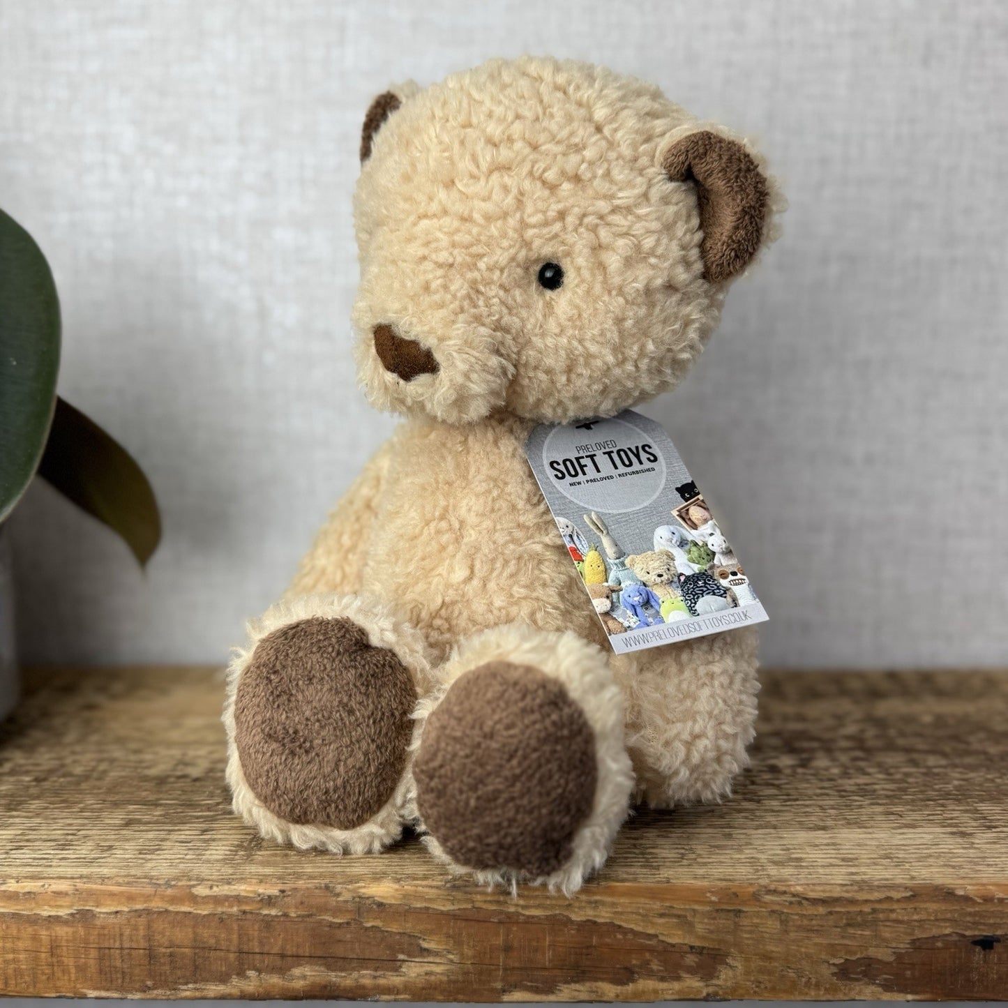 Jellycat Medium Vintage Bear - Vintage Light Brown Bear Beanie Soft Toy 12” Rare