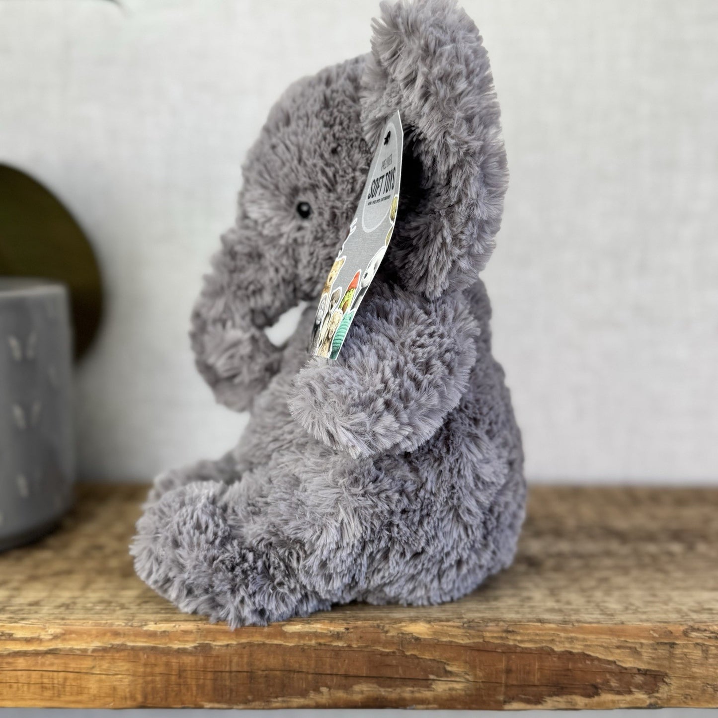 Jellycat Archibald Elephant - Modern Bartlesham Style - Curly Beanie Squishy 10"