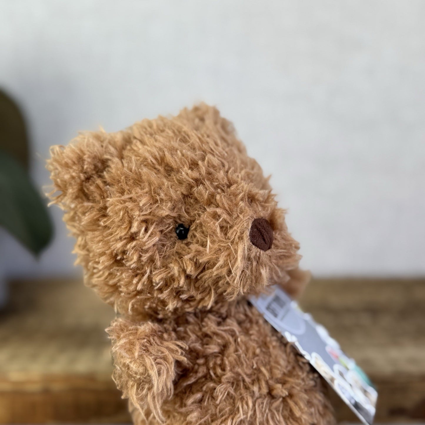Jellycat Brown Little Bear - Small Curly Haired Brown Teddy Bear Soft Toy 7”