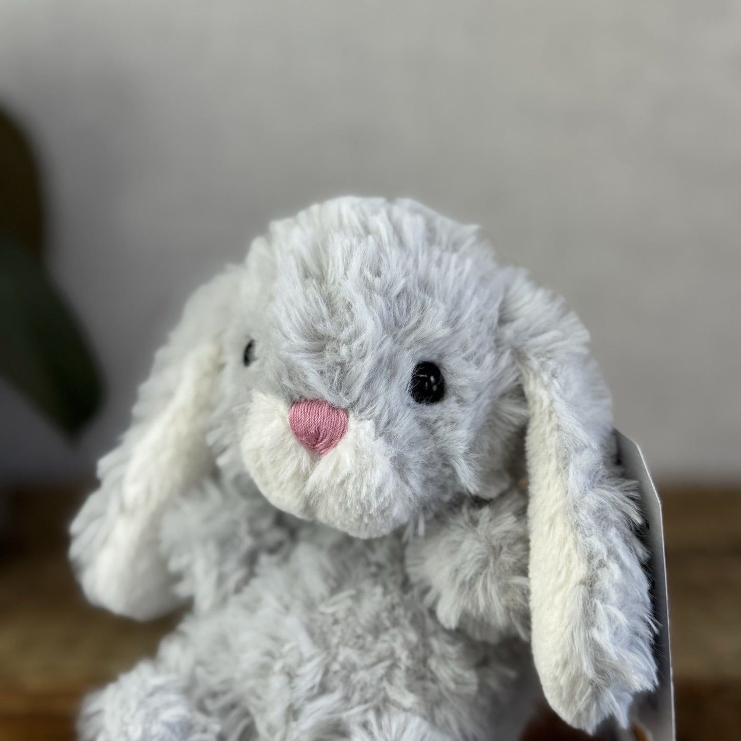 Jellycat Yummy Bunny Grey - New Without Tags - Small Beanie Rabbit Light Grey 5"