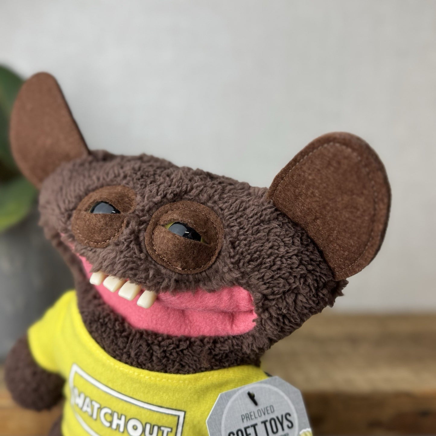 Fuggler Fugglow Grin Grin Brown Fuggler - Cute Funny Ugly Monster With Top
