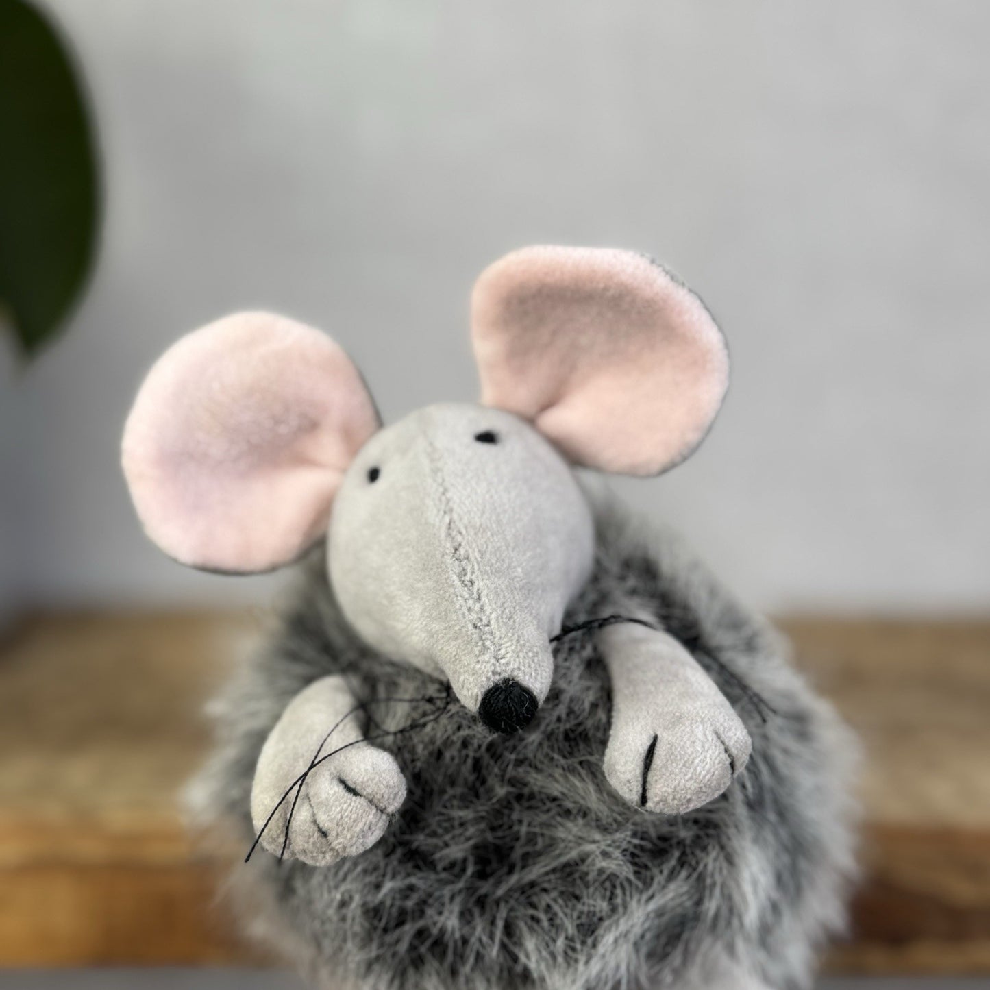 Jellycat Puffball Mouse - Fluffy Grey Ball Mouse Soft Toy Vintage Retired 5"