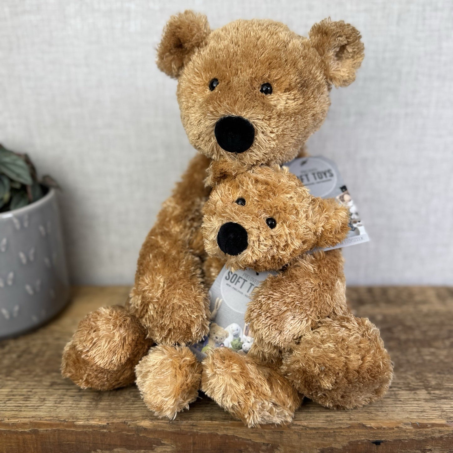 Jellycat Large Tumbler Bear - Large Scruffy Cute Bear Soft Toy Plush Vintage 16”