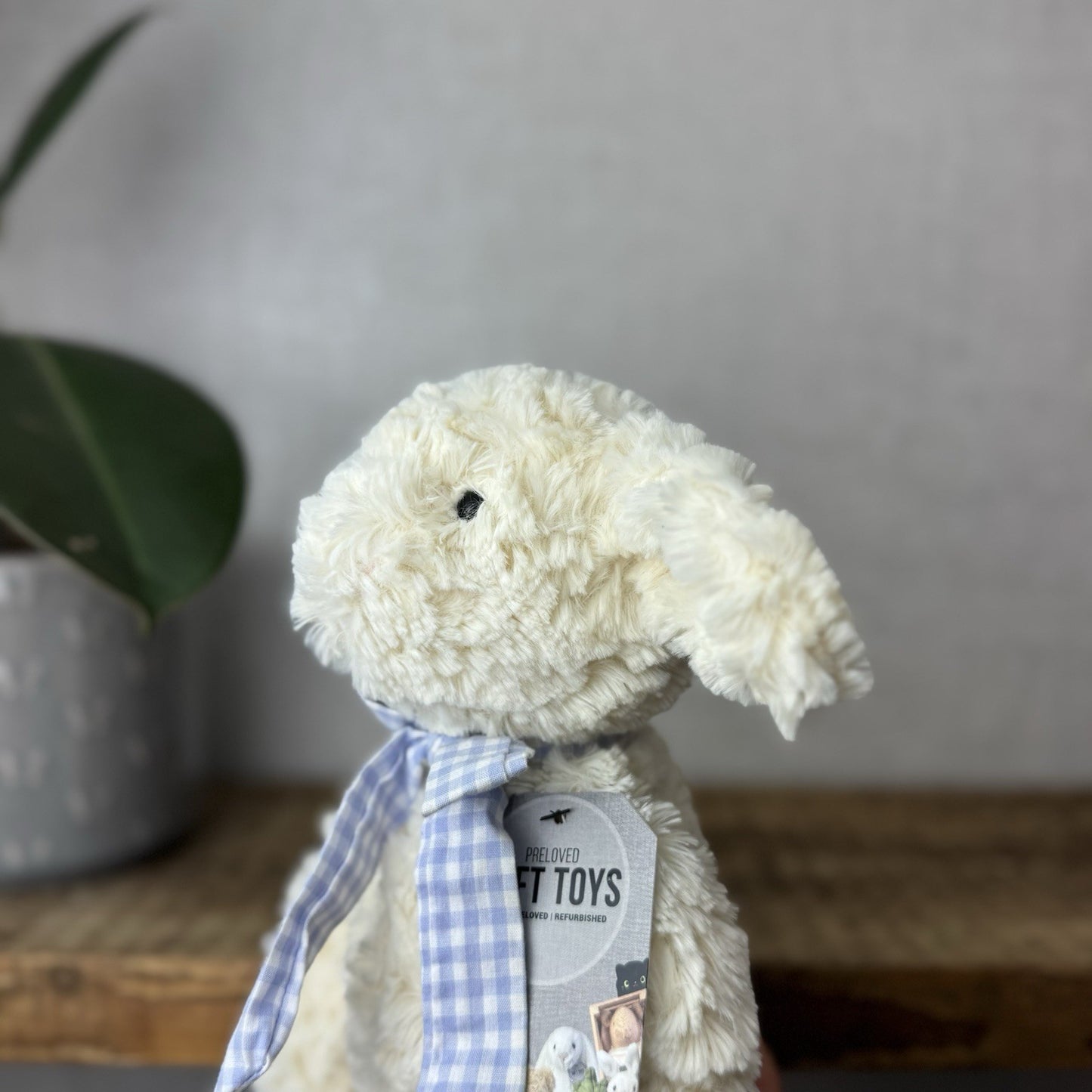 John Lewis Shushky Lamb (Jellycat Collaboration) Cream Curly Lamb Long Legs 15”