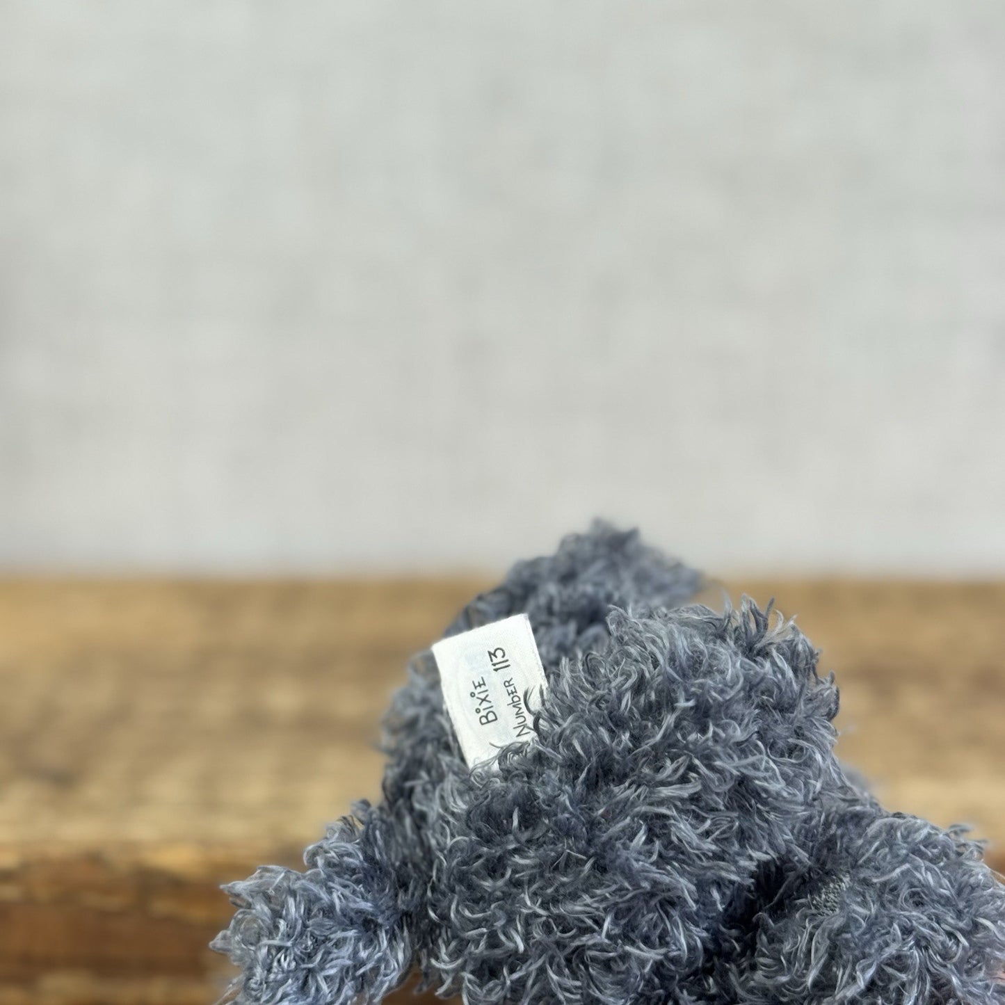 Blue Nose Friends Bixie Cocker Spaniel #113 - Mini Grey Fluffy Beanbag Dog Plush