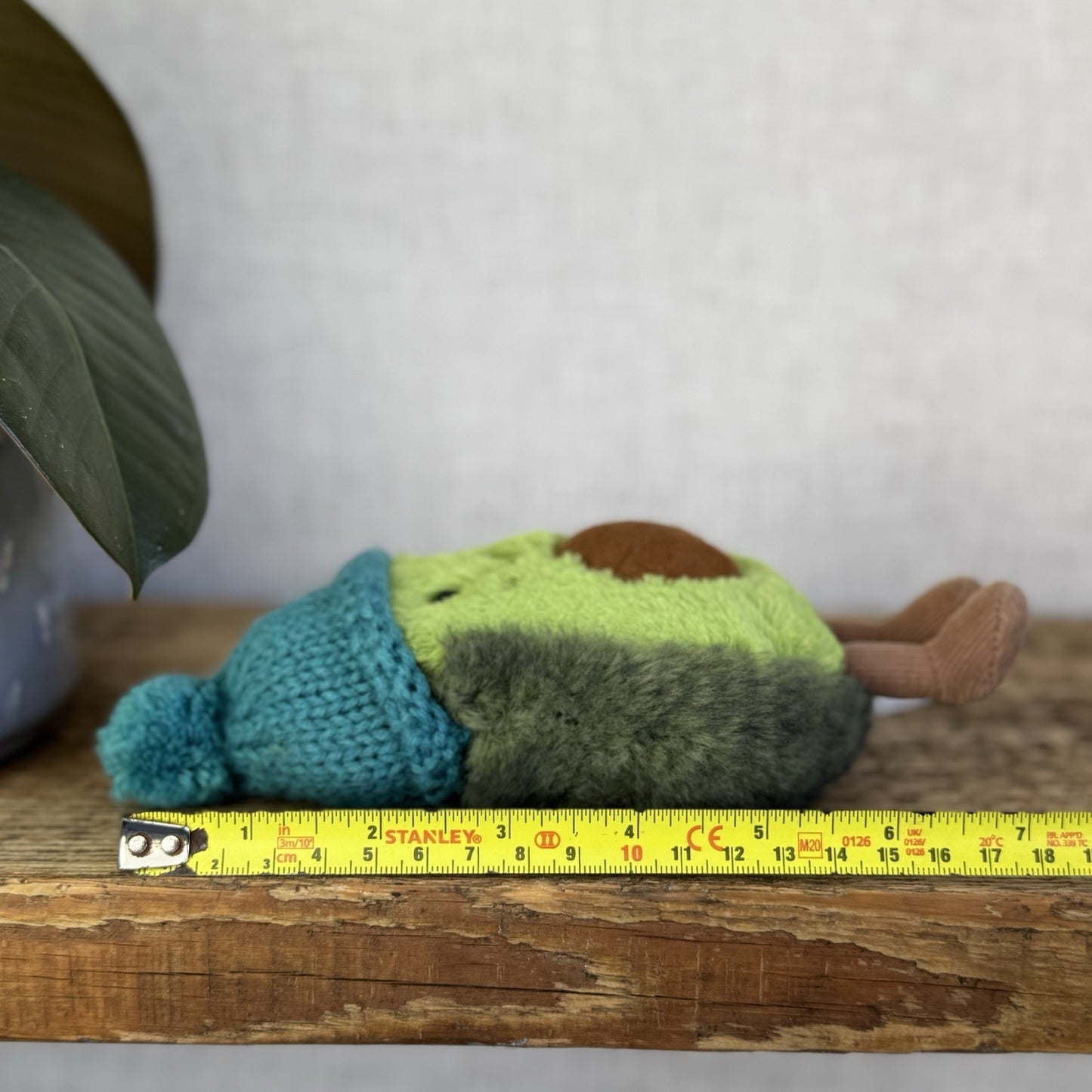 Jellycat Amuseable Cozi Avocado With Hat Plush Soft Toy - Teal Cozi Avacado