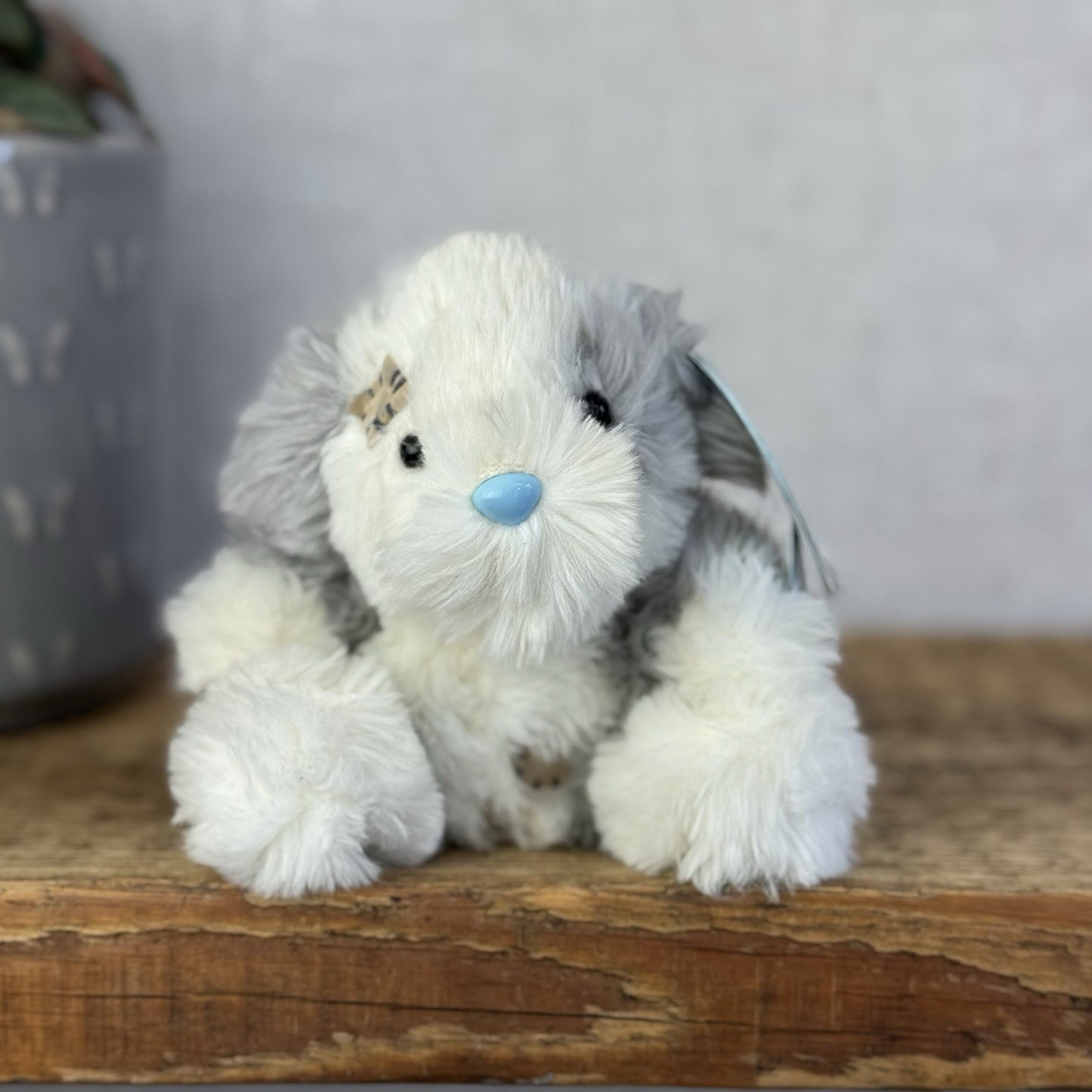 Blue Nose Friends Fluffy The Sheepdog - Mini Fluffy Dog Beanie Pal New 5”