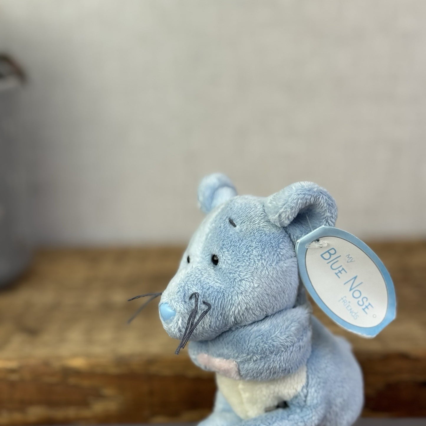 Blue Nose Friends Cheddar #65 - Mini Mouse Soft Toy Beanie Collectible Tags 5"