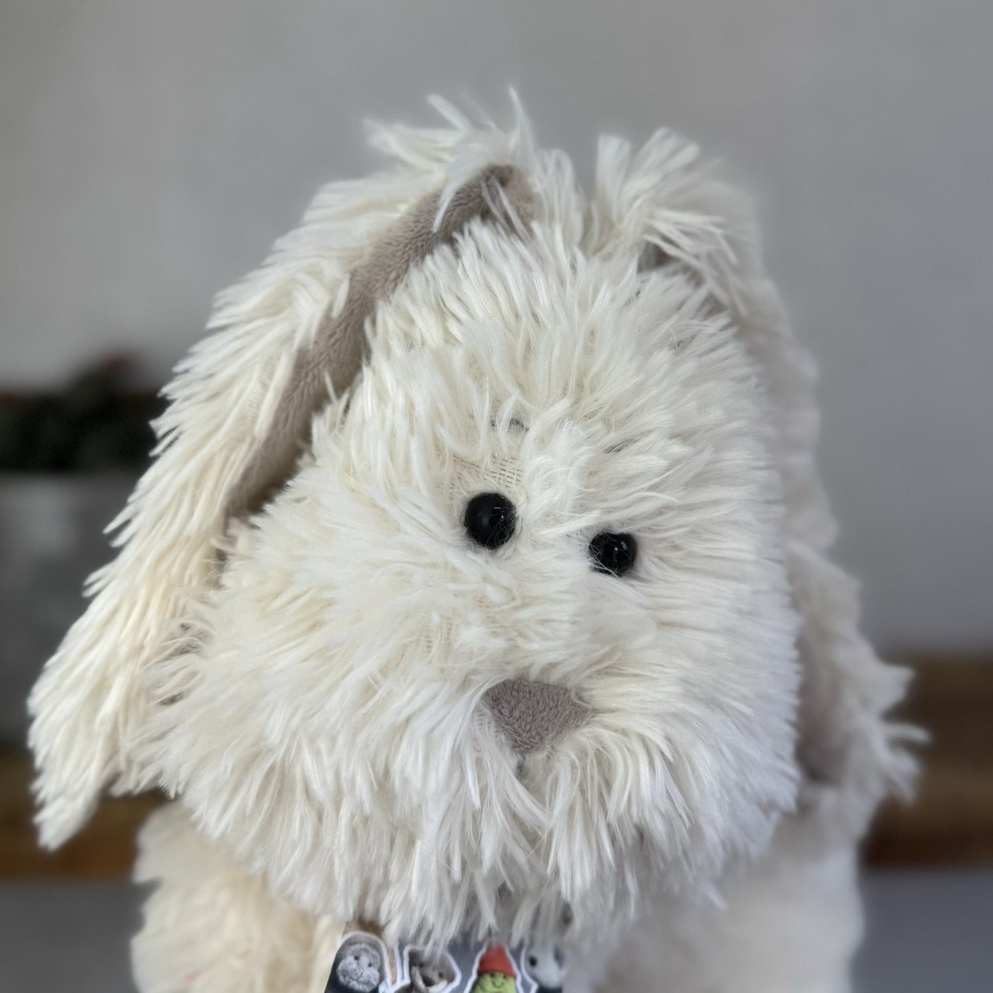 Jellycat Medium Truffles Bunny Rabbit - Large Cream Floppy Cushion Soft Vintage