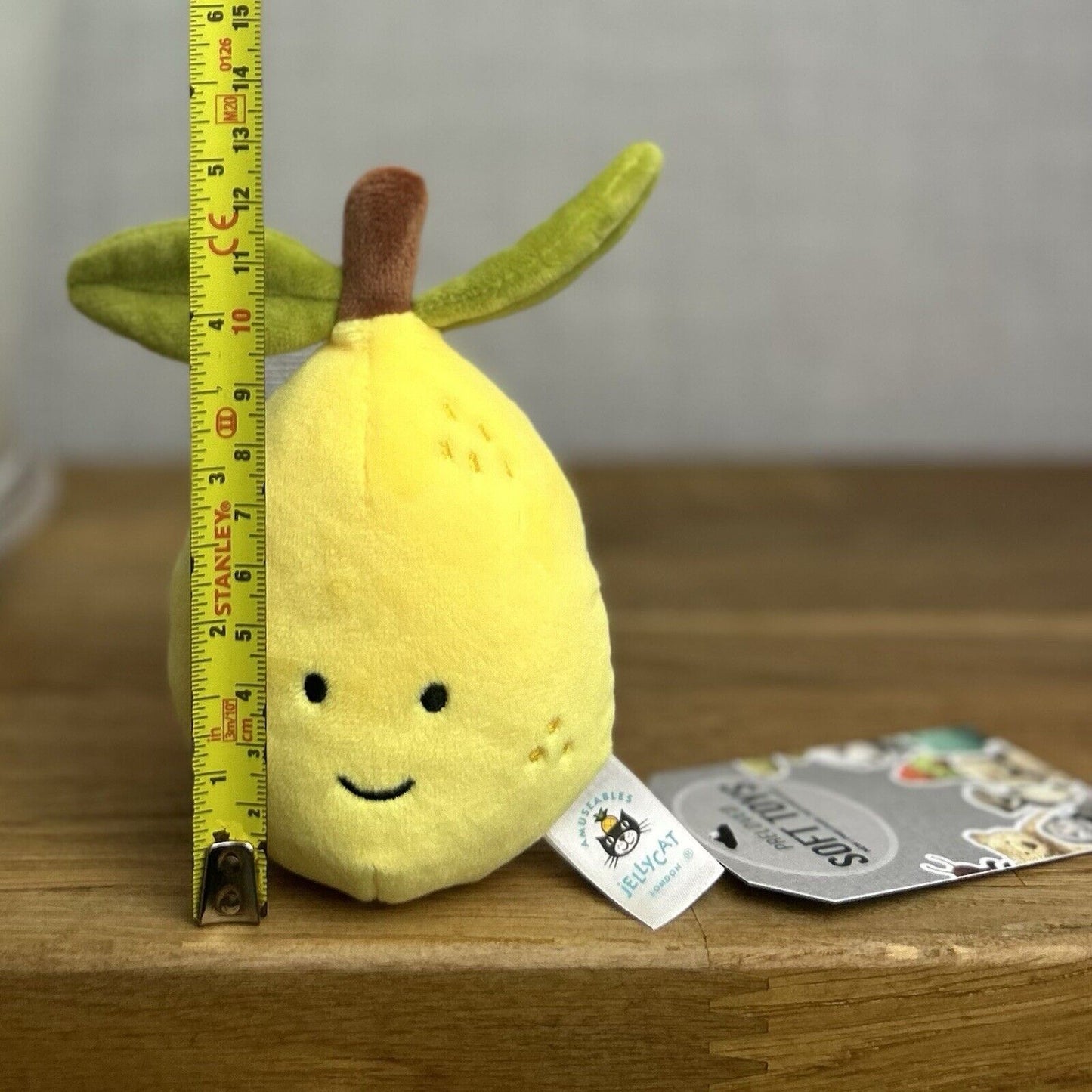 Jellycat Fabulous Lemon - Small Beanie Lemon Soft Toy Collectible Food 5”