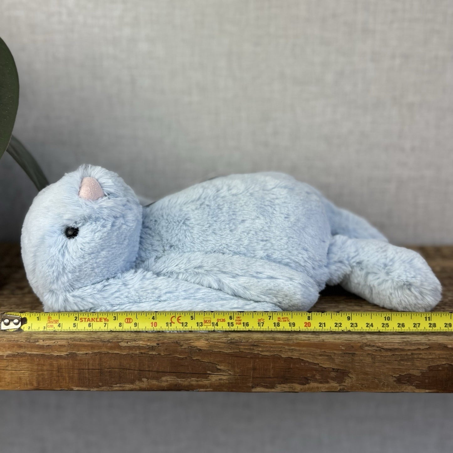 Jellycat Medium Bashful Blue Bunny - Baby Blue Bunny Rabbit Beanie Medium 12"