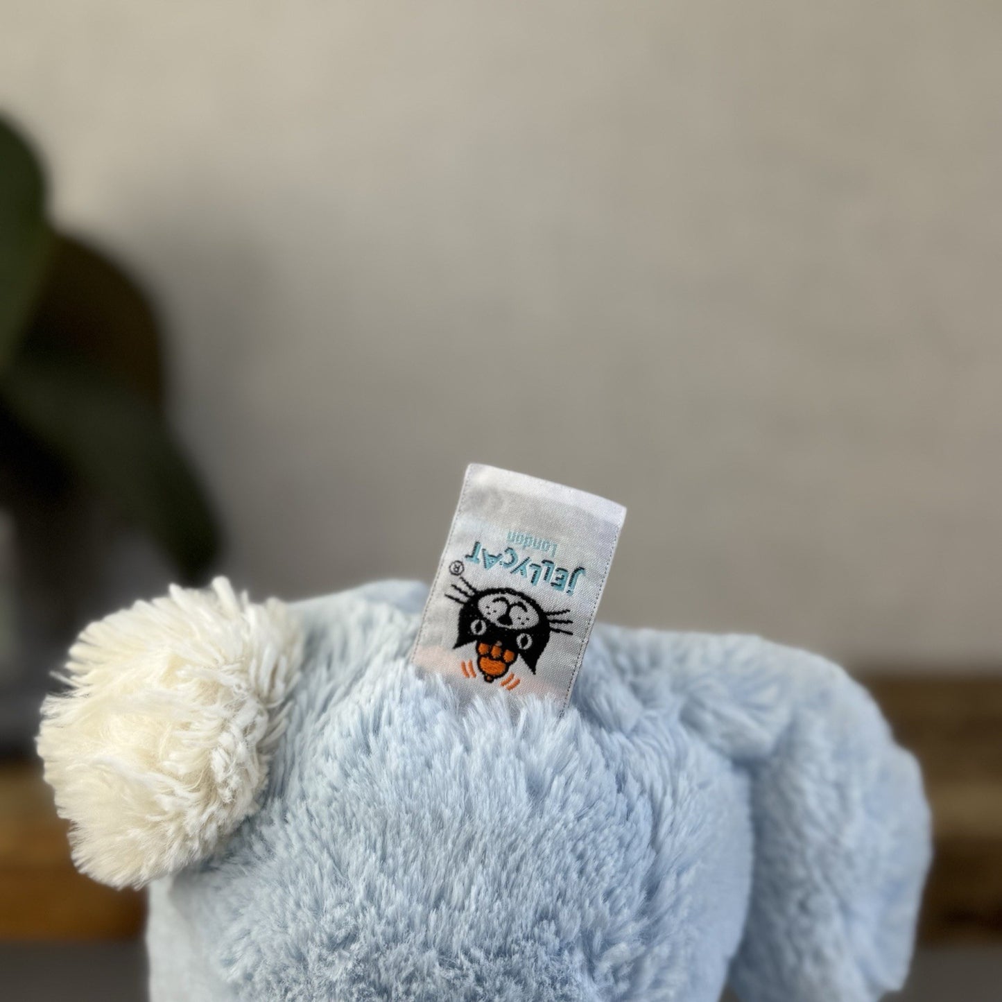 Jellycat Medium Bashful Blue Bunny - Baby Blue Rabbit Beanie Medium 12" (#2)