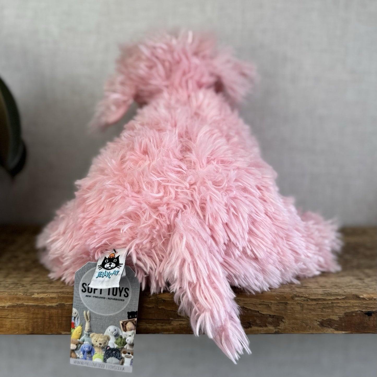 Jellycat Pink Truffles Puppy Dog - Truffles Puppy Soft Pink NWOT Cushion 14”