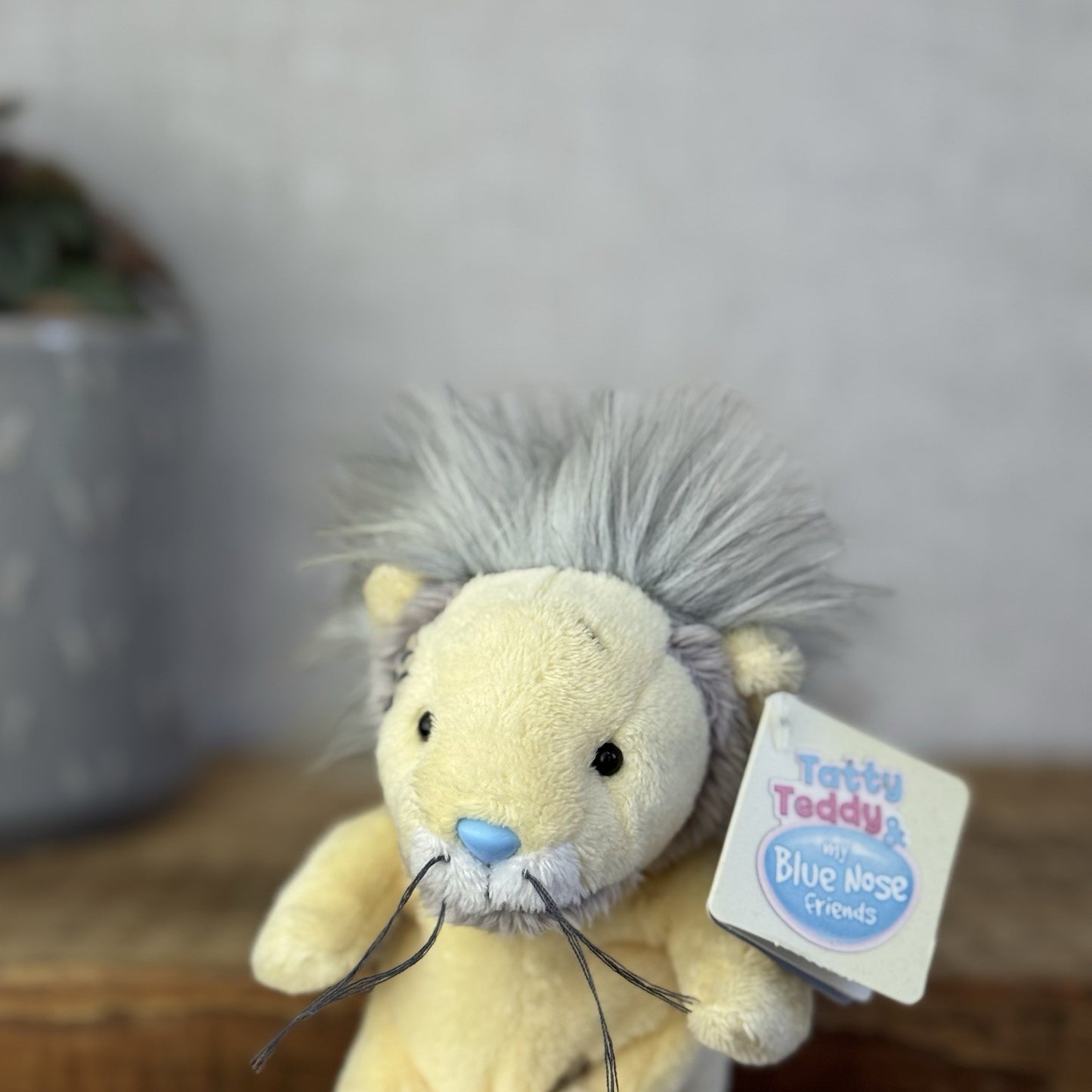 Blue Nose Friends Leboo The Masai Lion - Yellow Mini Lion With Tags Beanie 5”