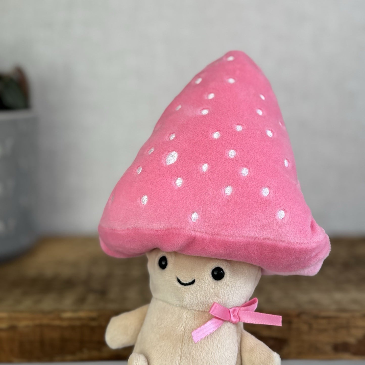 Jellycat Fun Guy Pattie - Pink Toadstool Amuseable Mushroom Soft Toy Small NWOT