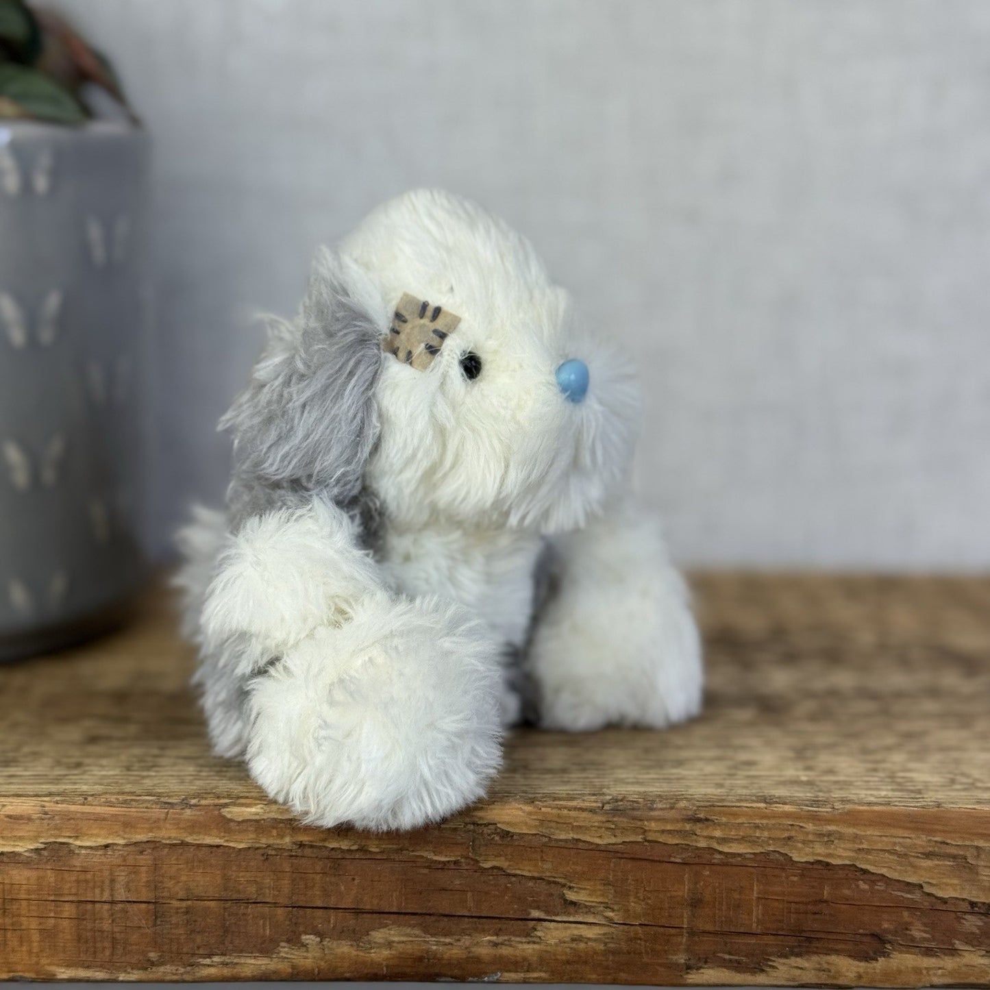 Blue Nose Friends Fluffy The Sheepdog - Mini Fluffy Dog Beanie Pal New 5”