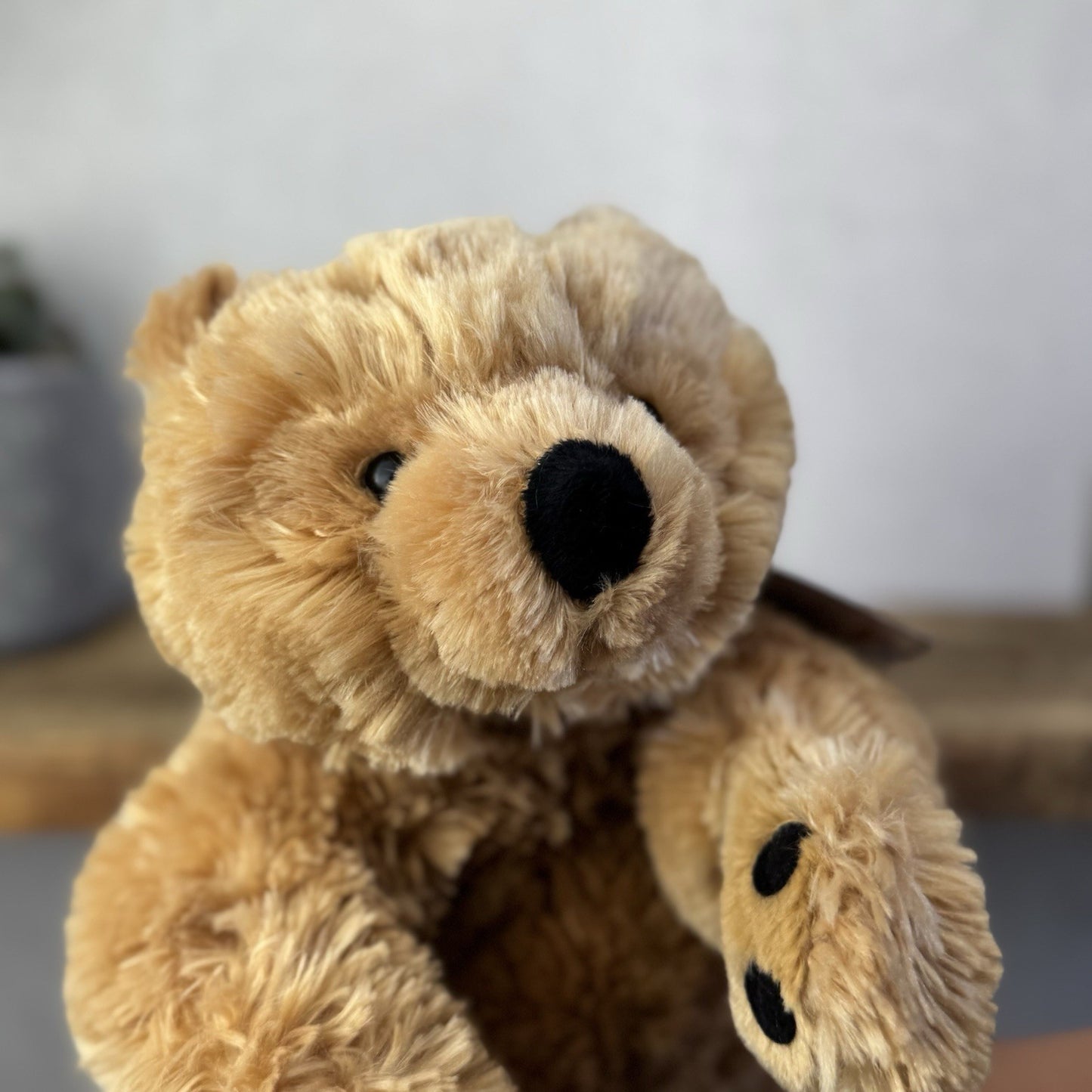 Barbara Bukowsk Vintage Floppy Bear - Golden Bear Beanie Large Rare Plush 15”