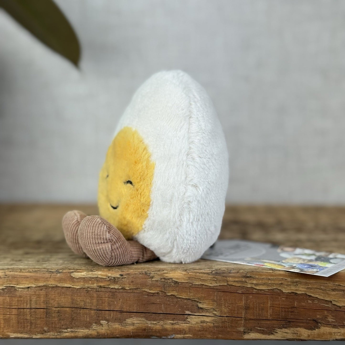 Jellycat Amuseable Blushing Boiled Egg - Little Egg With Feet Soft Toy Beanie