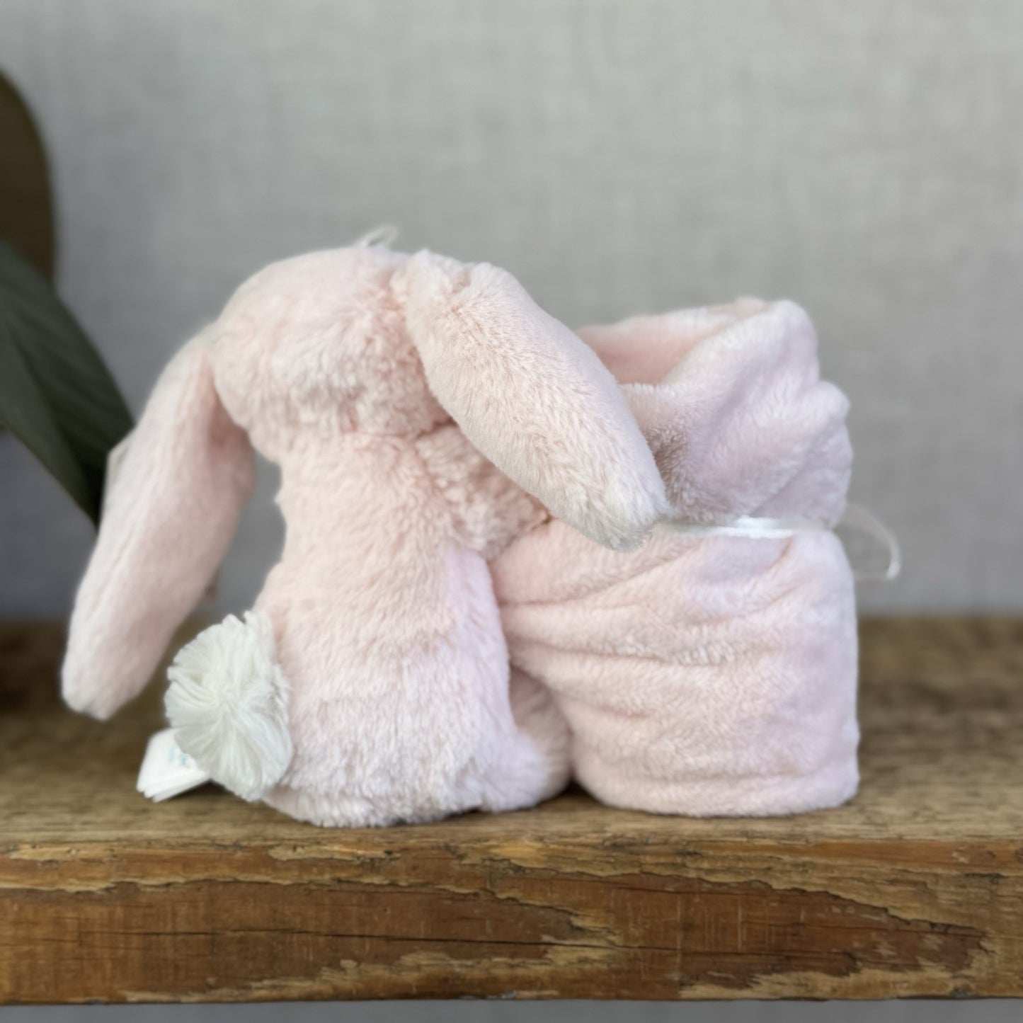 Jellycat Bashful Pink Bunny Soother - Pink Bunny Comfort Blanket Soother Rabbit
