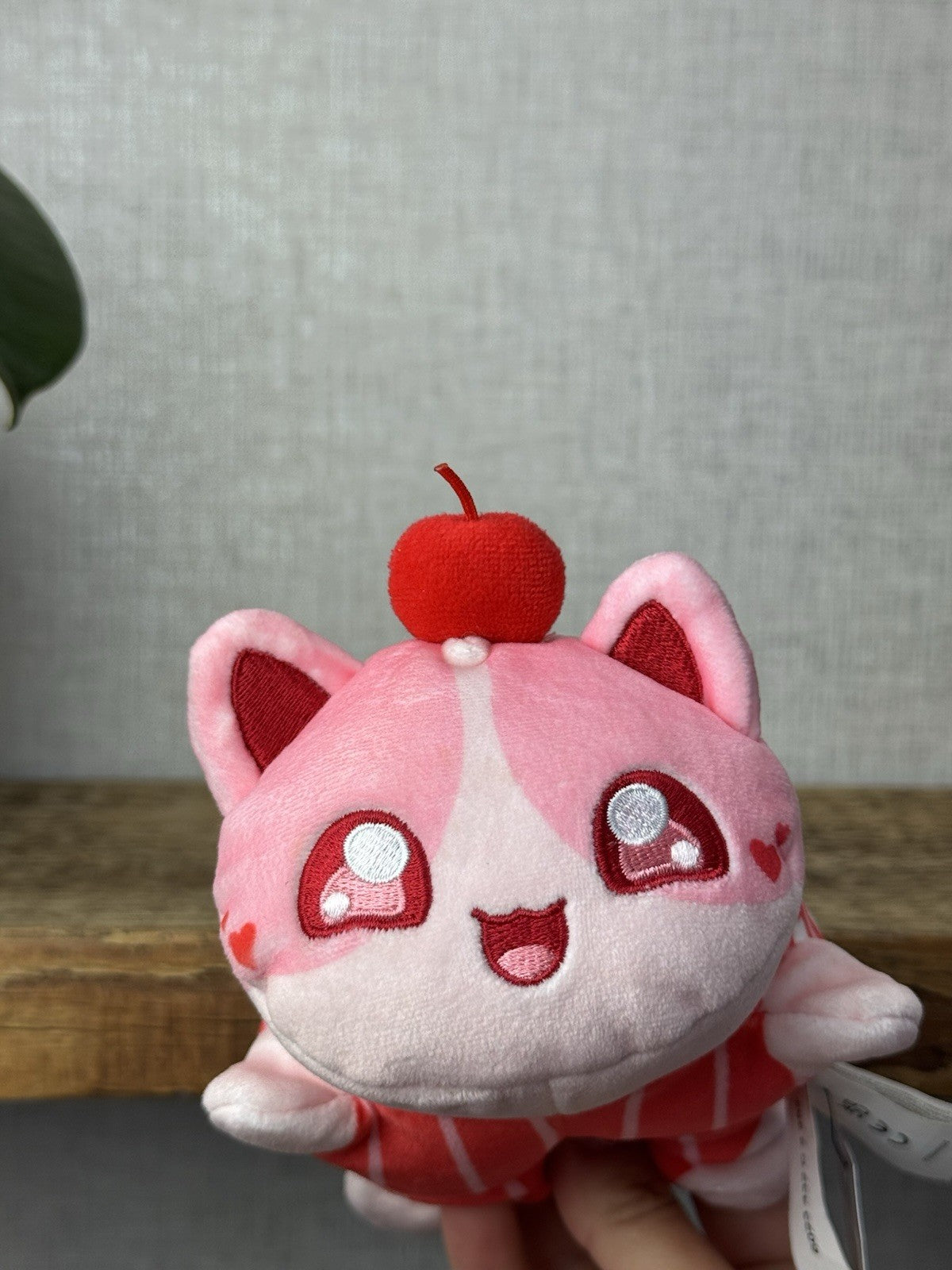Aphmau MeeMeows - Cherry Cupcake - Cute Pink Kawaii Soft Toy Collectible 5"