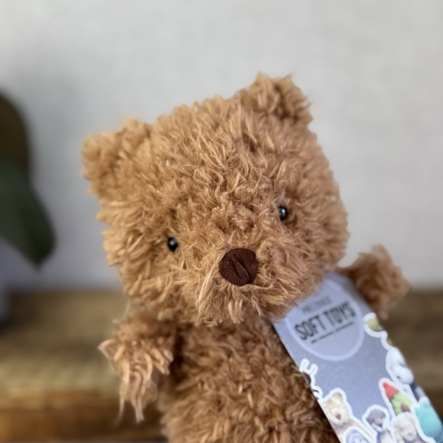 Jellycat Brown Little Bear - Small Curly Haired Brown Teddy Bear Soft Toy 7”
