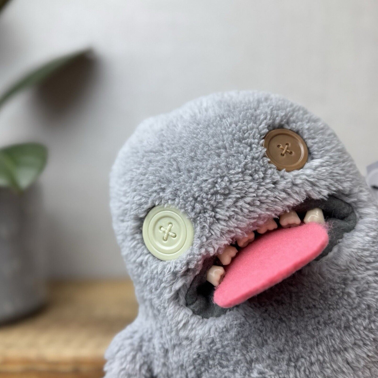 Fuggler Ooogah Boogah Grey Snuggler Edition - Funny Ugly Monster Button Eyes