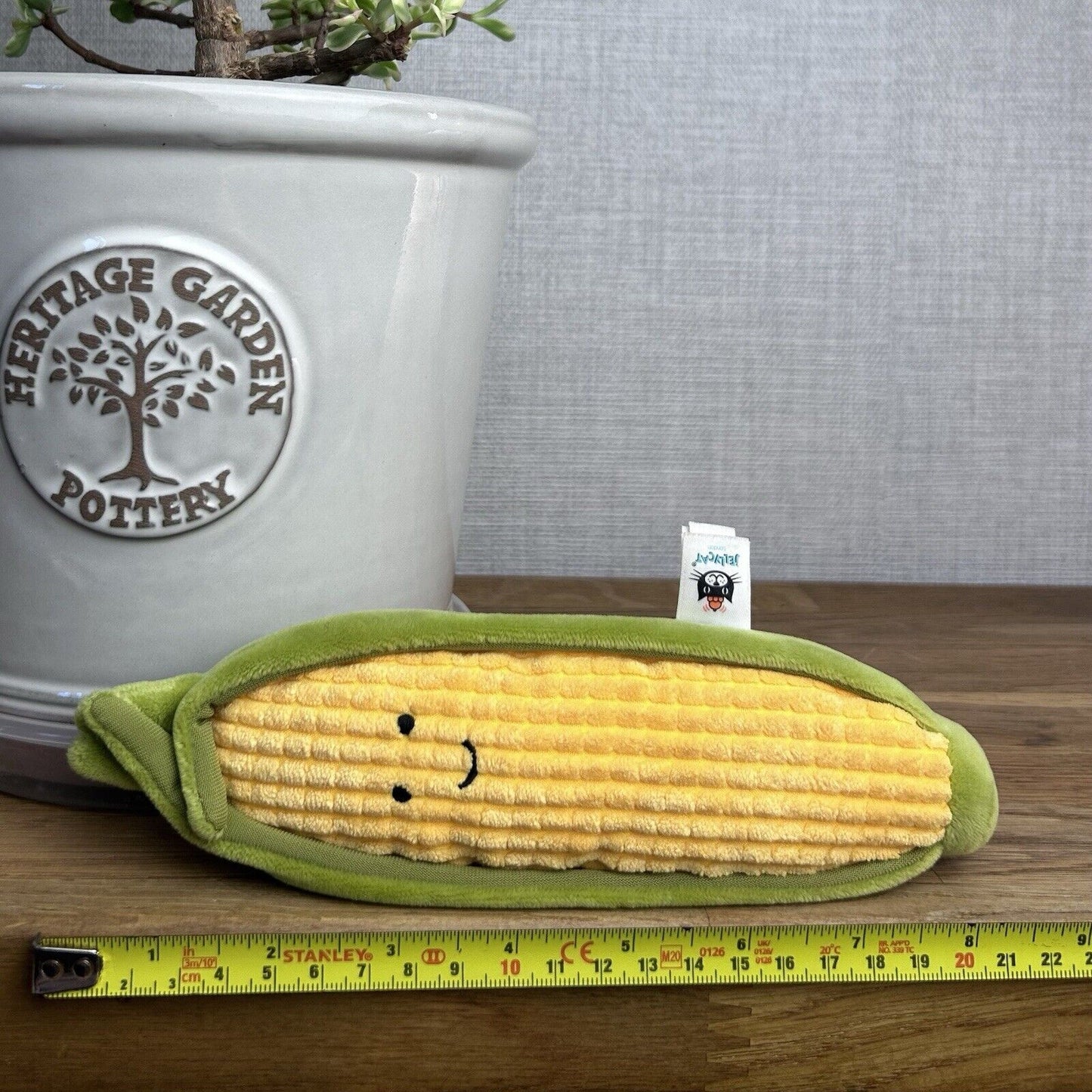 Jellycat Vivacious Vegetable Sweetcorn - Jellycat Corn On The Cob - Play Food 8"