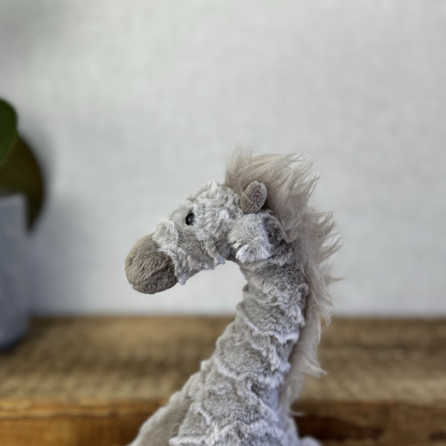 Jellycat Little Joey Giraffe - Small Grey Standing Giraffe Beanie Plush NWOT 8"
