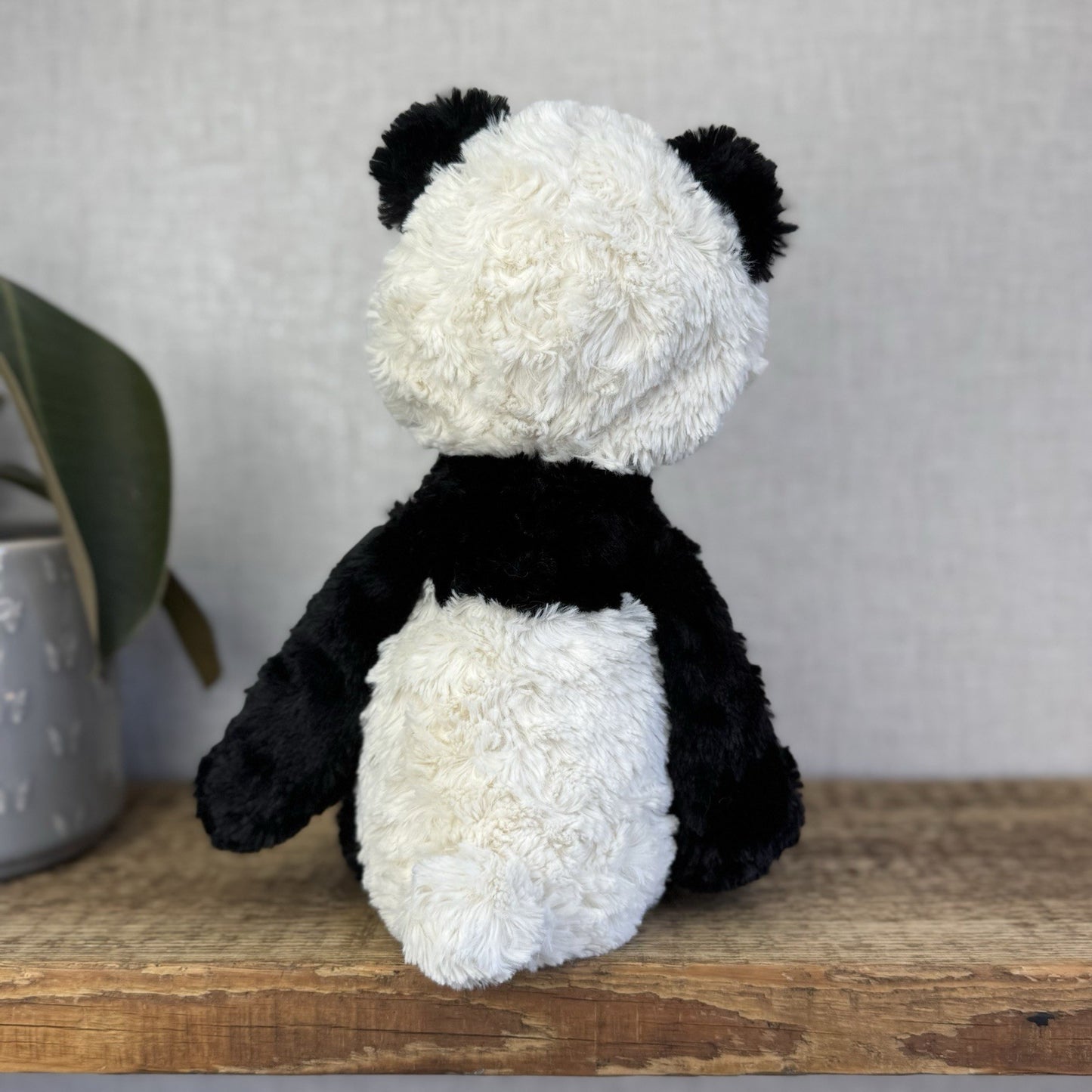 Jellycat Medium Mumble Panda - Black/White Texture Floppy Panda Bear Retired 14"