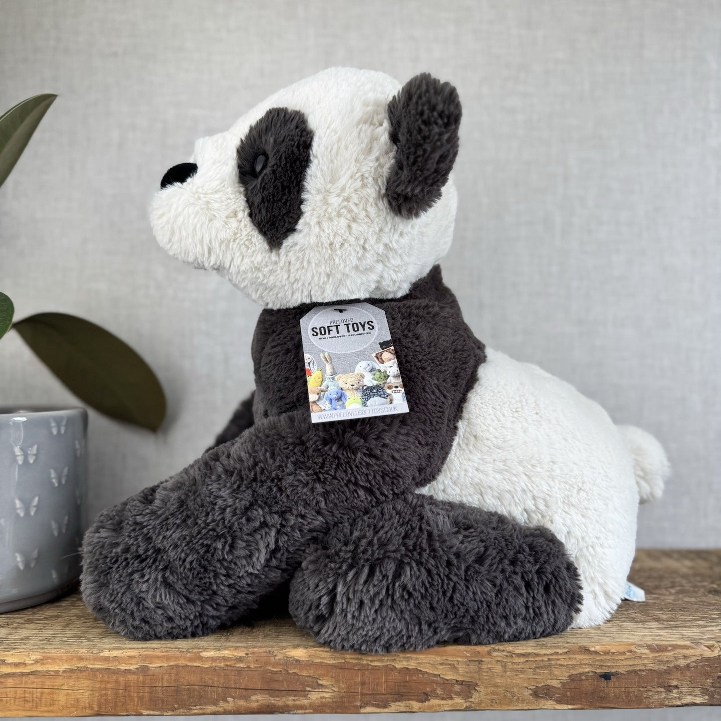 Jellycat Large Huggady Panda - Big Floppy Panda Beanie Rare/Retired 26"