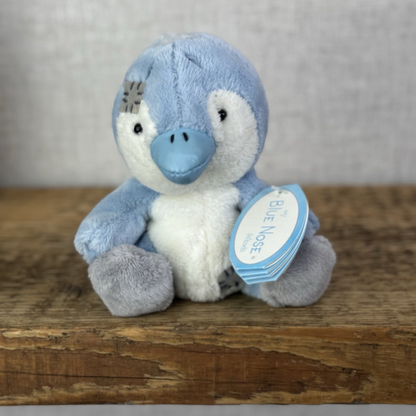 Blue Nose Friends Chilly #17 - Mini Blue Penguin Beanie Plush Toy Tiny 5"