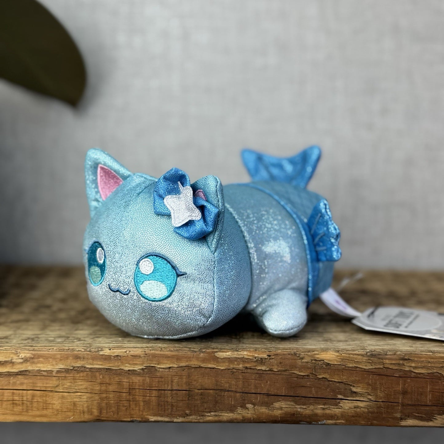Aphmau MeeMeows - Mermaid Cat Blue Sparkly Kitty - Pocket Money Pal Small Cat 5"