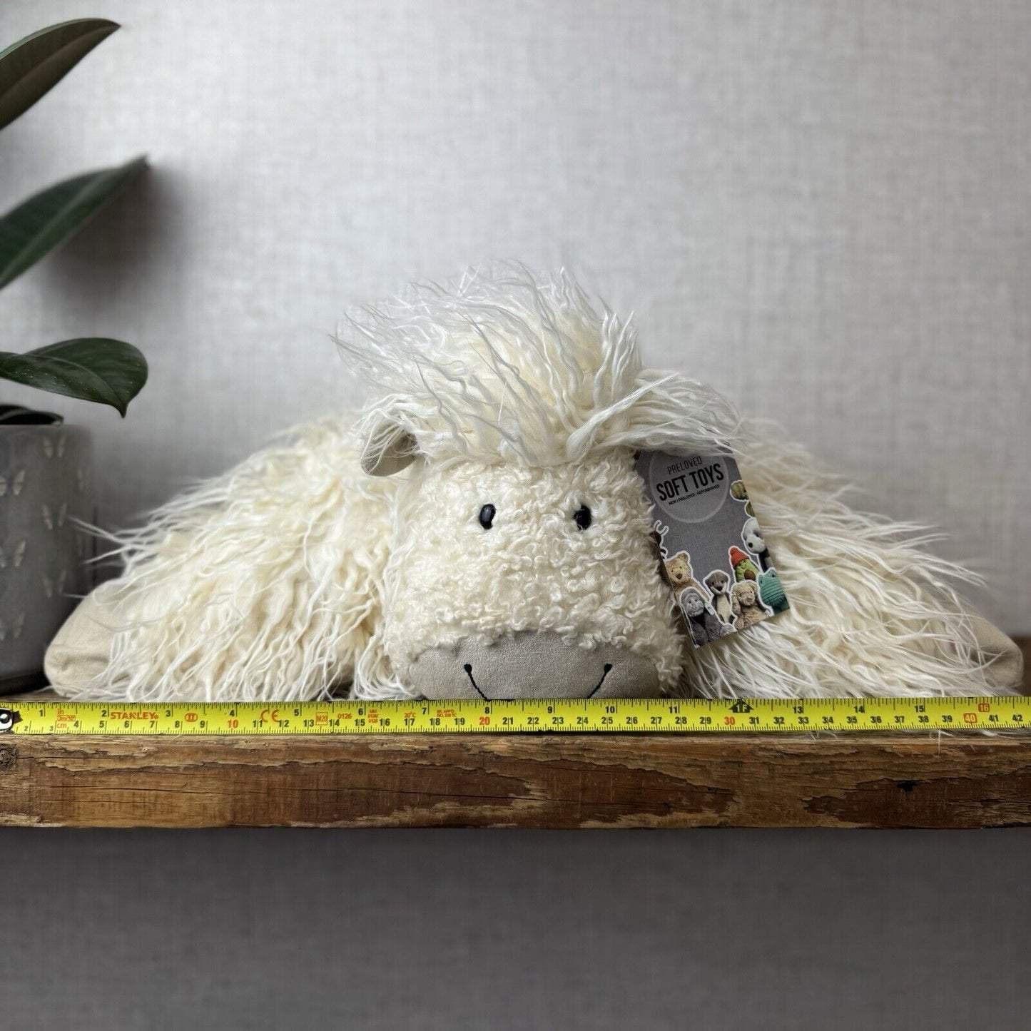 Jellycat Large Special Edition Truffles Sheep - Curly Hair Lamb Soft Pillow 16”