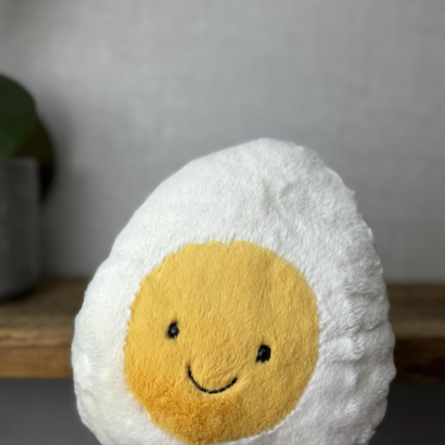 Jellycat Large Amuseable Egg - Large Smiling Egg Plush Beanie Retired 10"