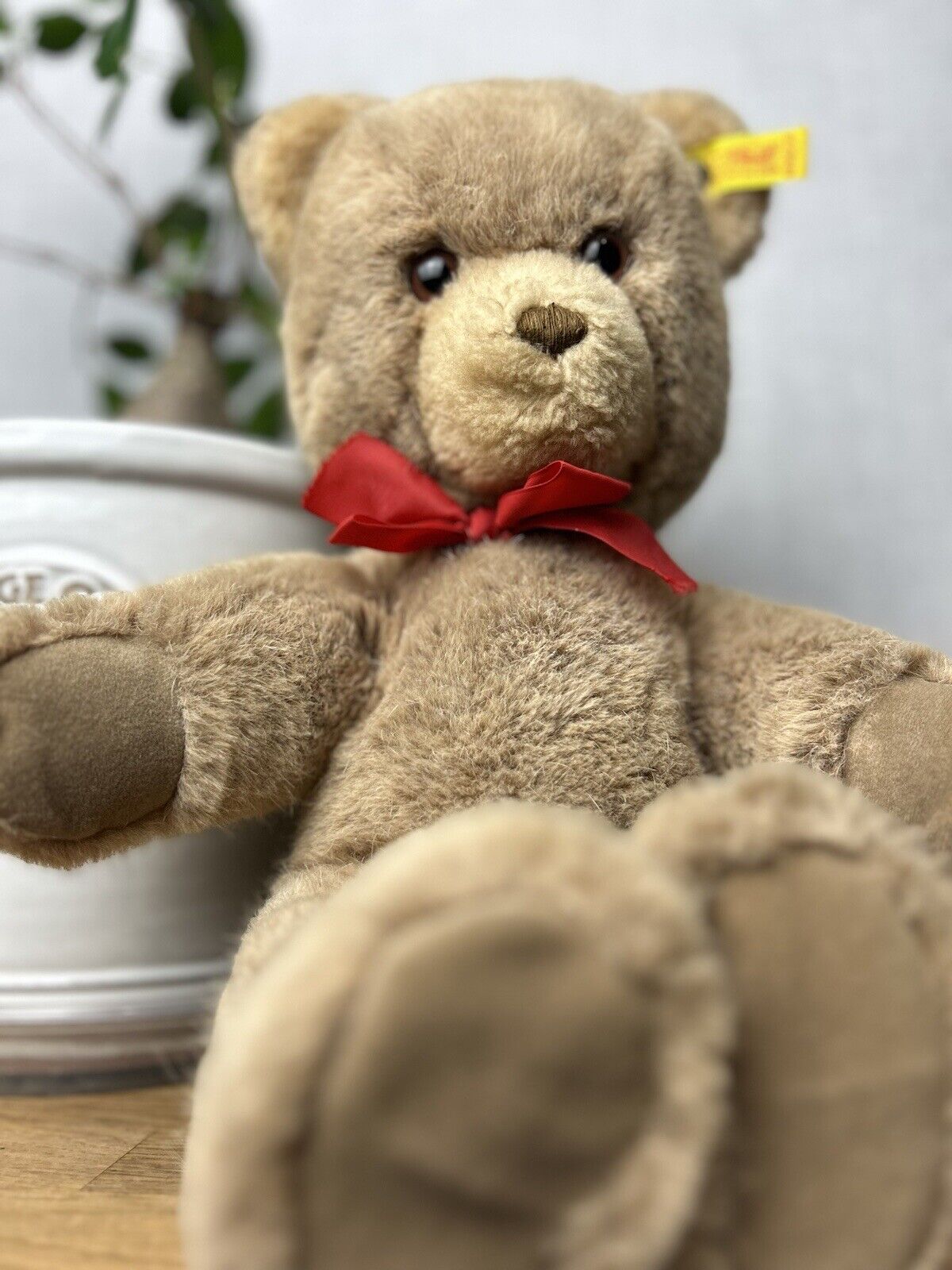 Vintage Steiff Plush Sitting Teddy 0205/35 - Vintage Steiff Teddy Bear Medium