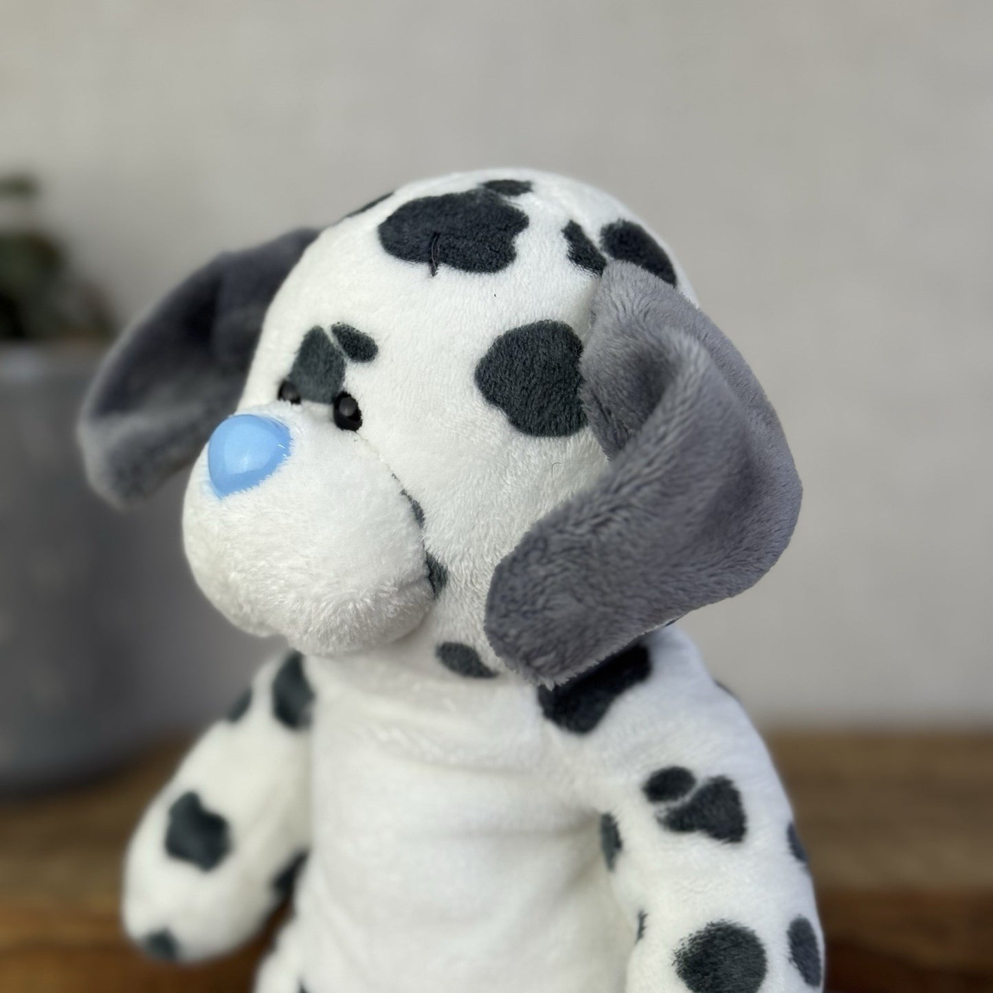 Blue Nose Friends Floppy Friends Splodge - Beanbag Puppy Dog Grey/White 11"
