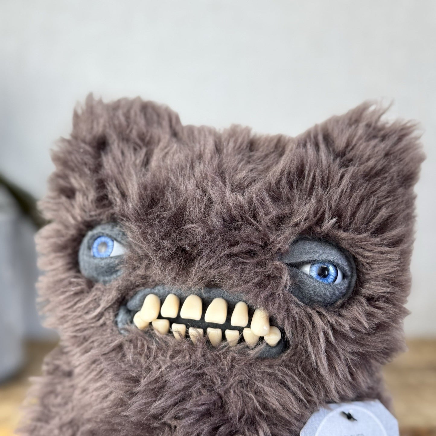 Fuggler Brown Munch Munch Rare - Brown Super Fluffy Fuggler With Red Eyes Cute