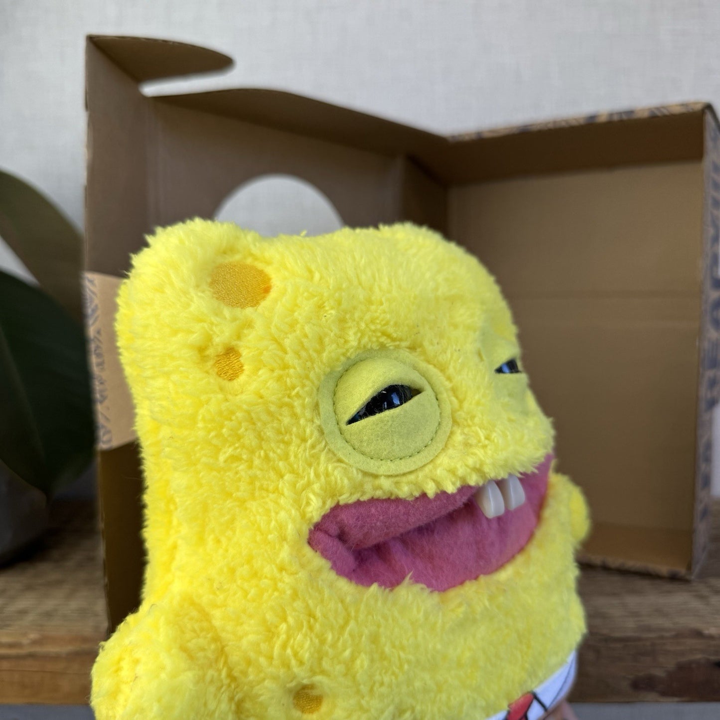 Fuggler Spongebob Square Pants Funny Ugly Monster Plush Cartoon Network Box
